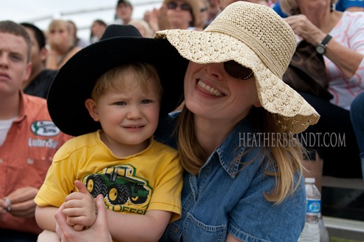 Mama in Hat & Colin @ Rodeo Lanesville Sept. 2010